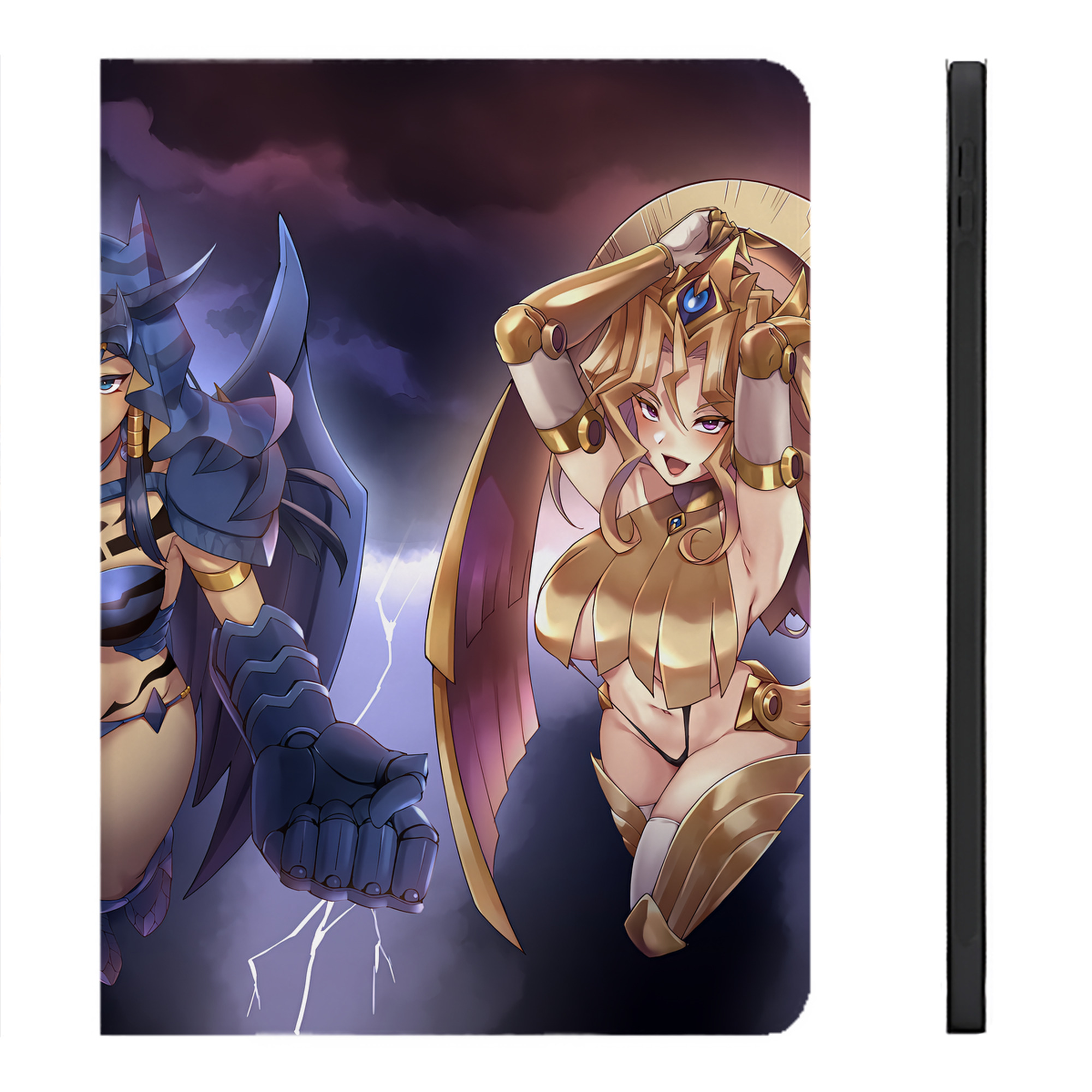 （画像用） 遊☆戯☆王 Yu-Gi-Oh! IPadケース ペンホルダー付き ブックスタイルデザイン
